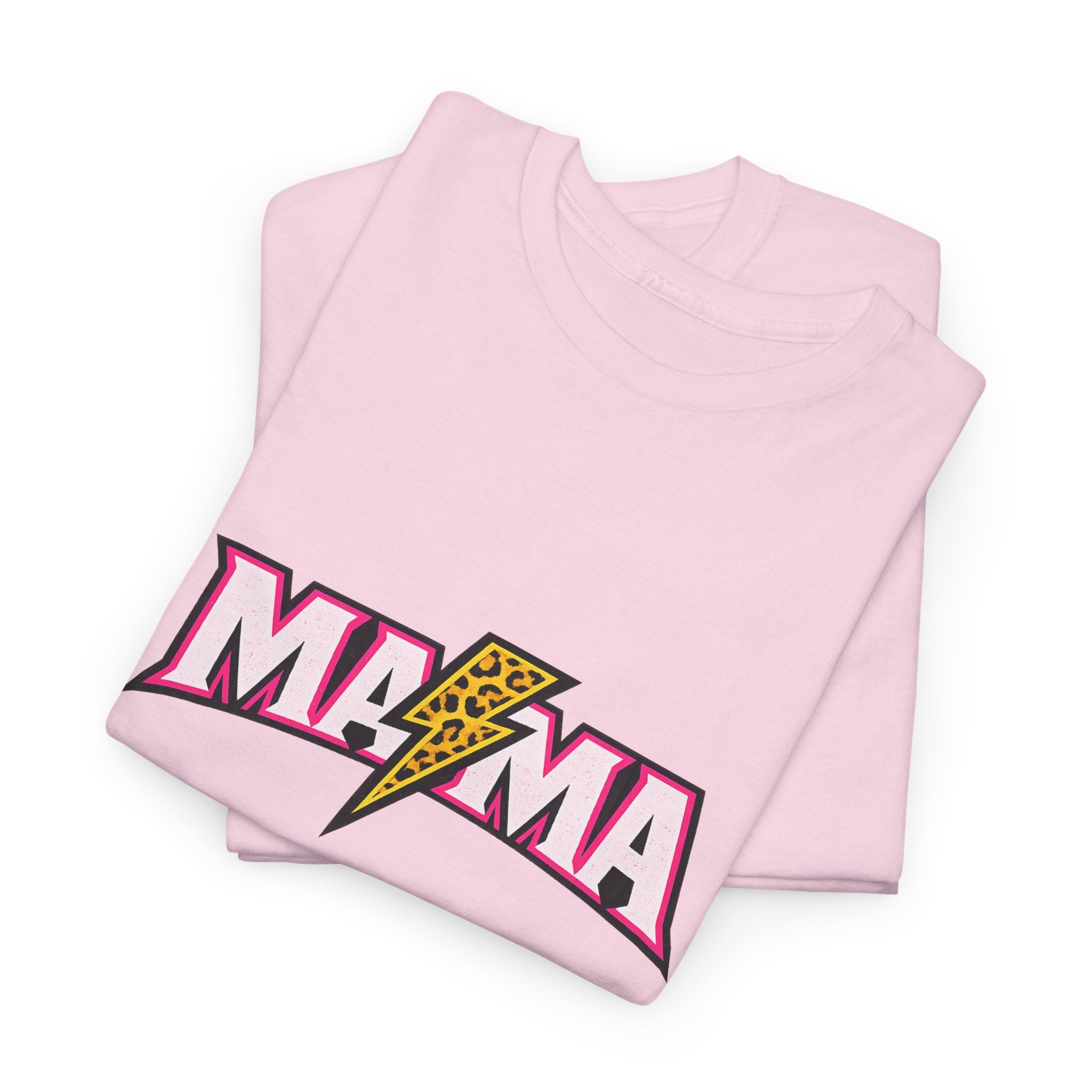 Mama Lightning Bolt Tee – Retro Rock Mom Graphic T-Shirt