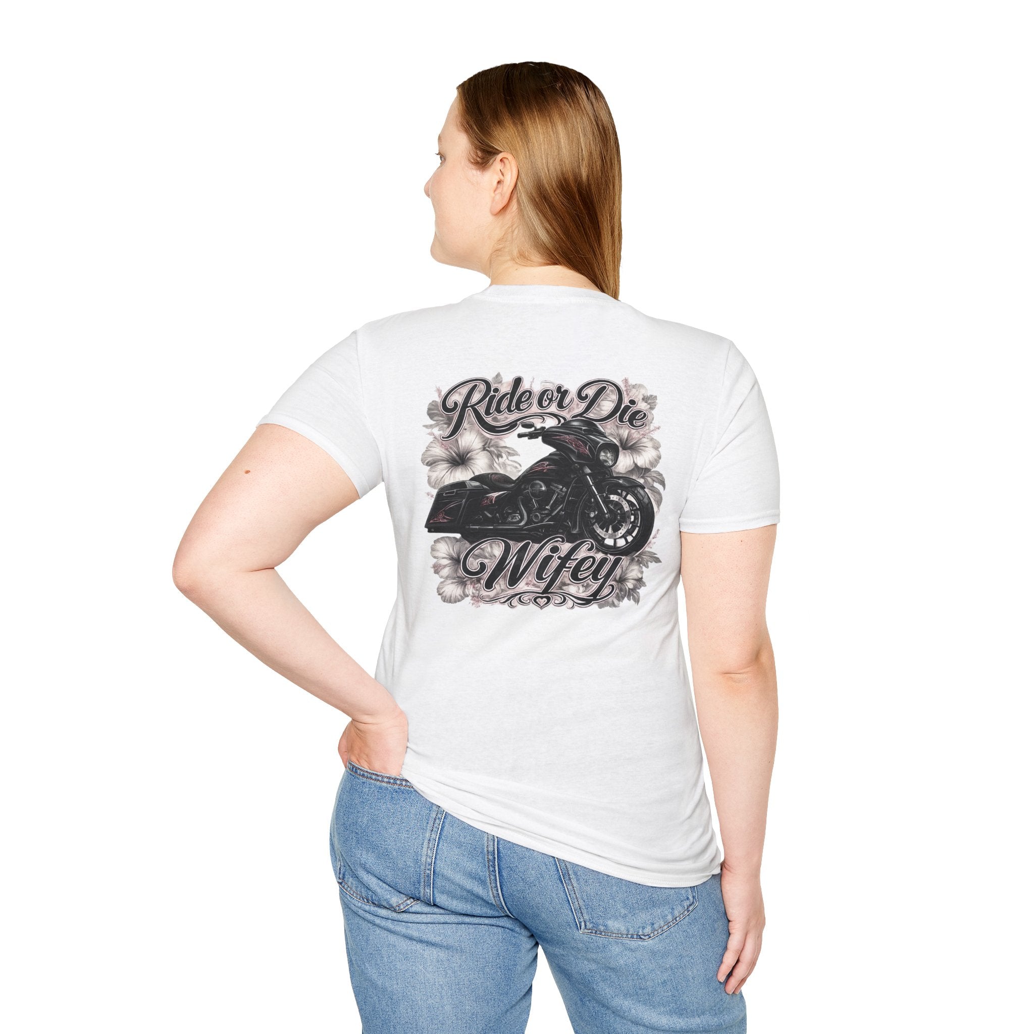 Ride or die wifey motorcycle T-Shirt