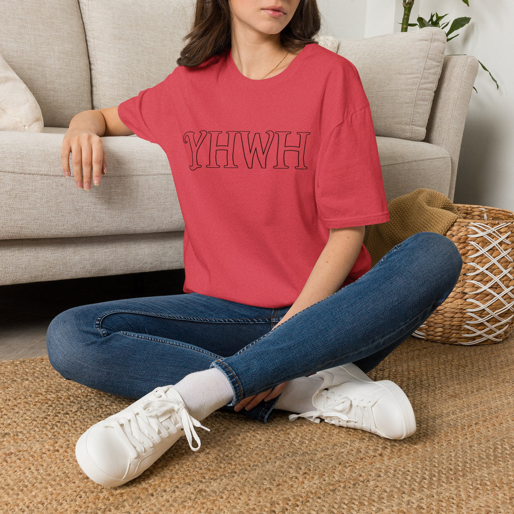 YHWH Script Tee - Minimal Christian Faith T-Shirt