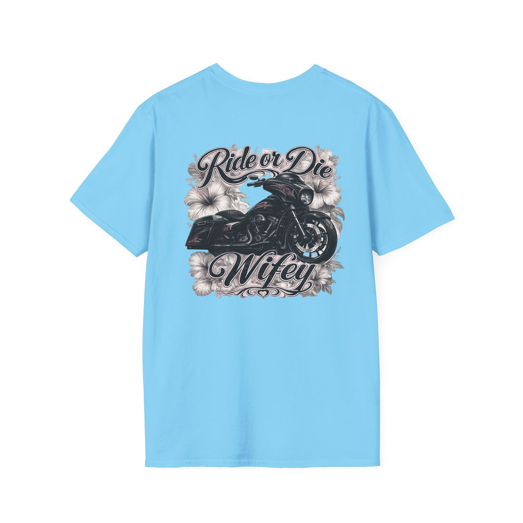 Ride or die wifey motorcycle T-Shirt