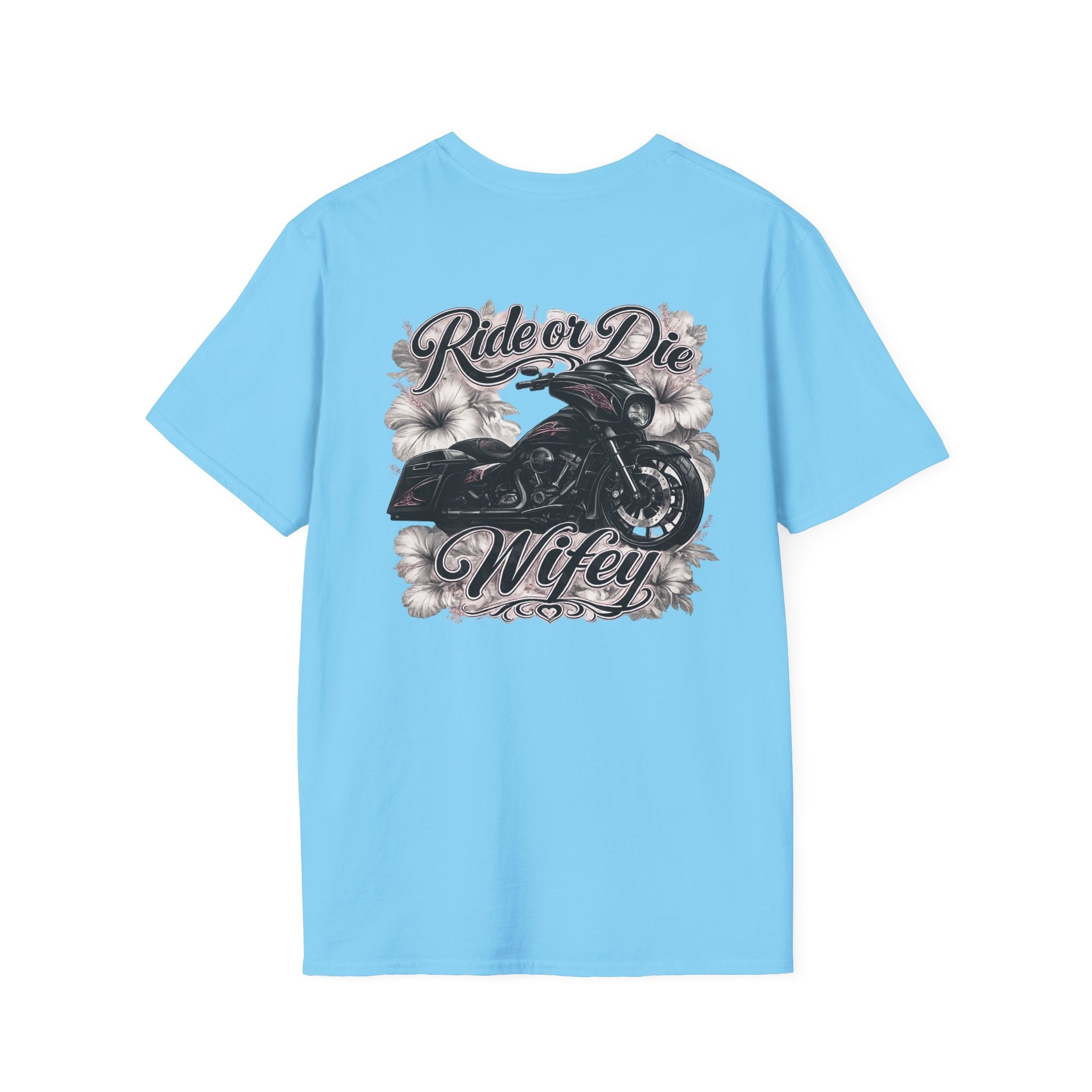 Ride or die wifey motorcycle T-Shirt