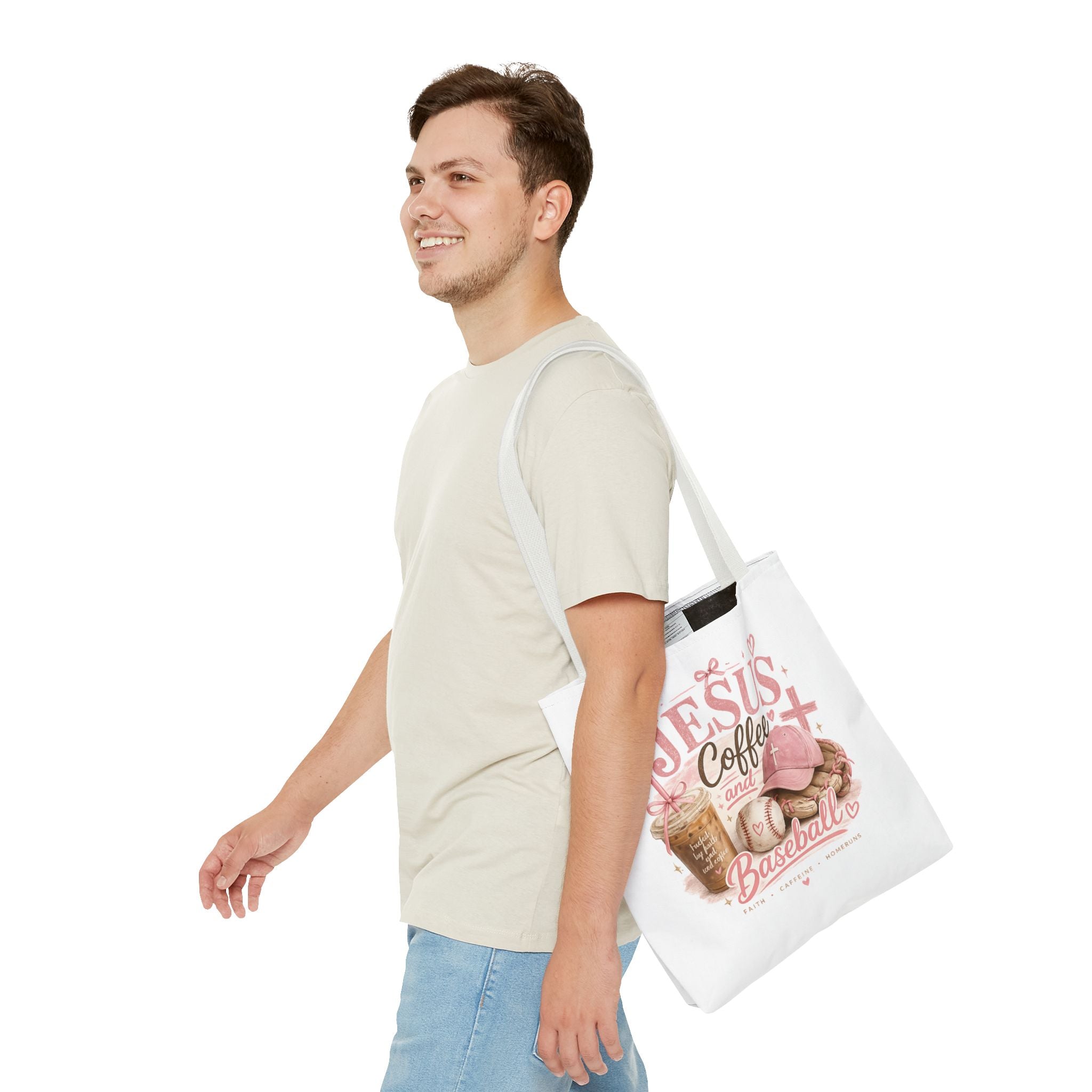 Tote Bag Jesus, Iced coffee and baseball