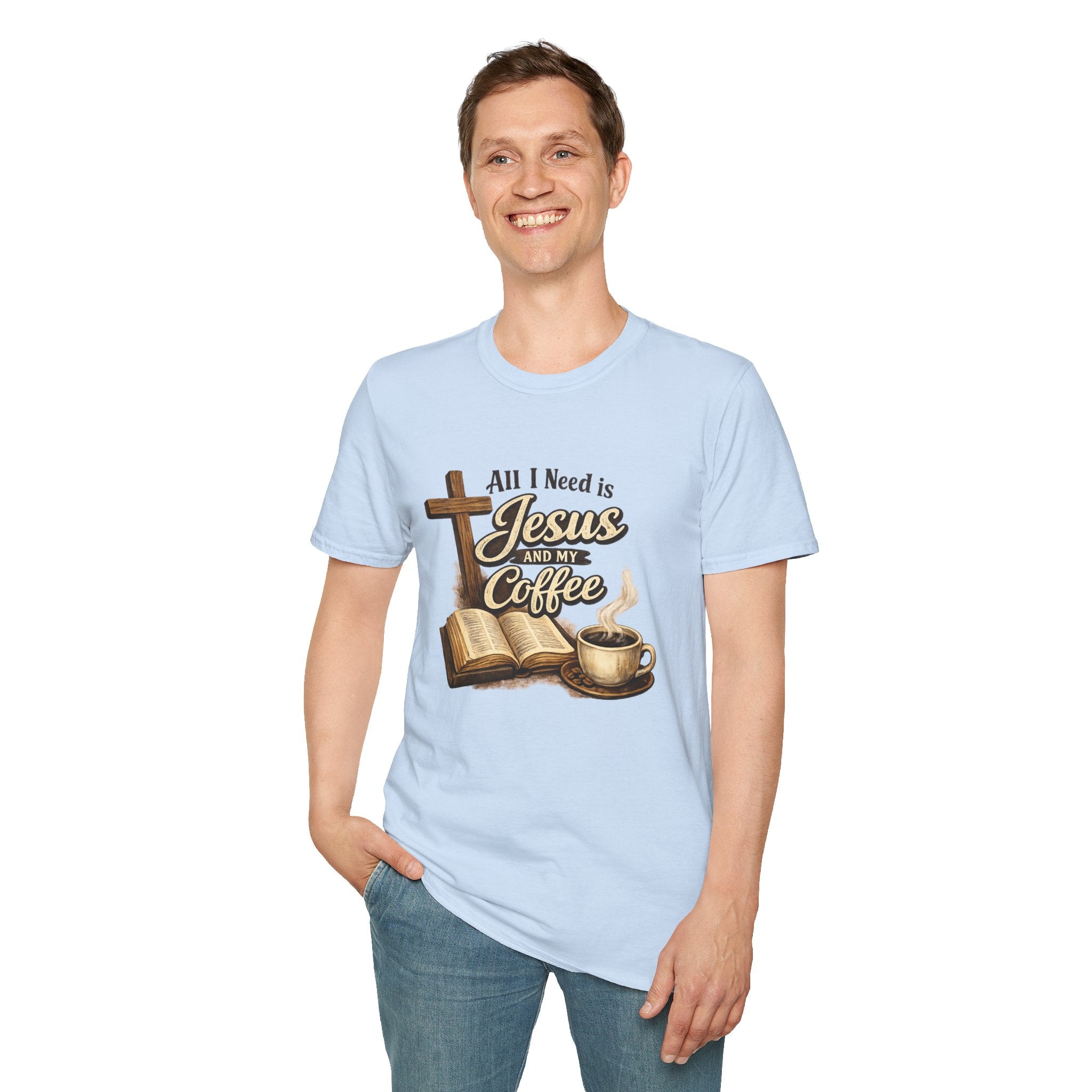 Jesus and My Coffee T-Shirt — Faith & Coffee Graphic Tee
