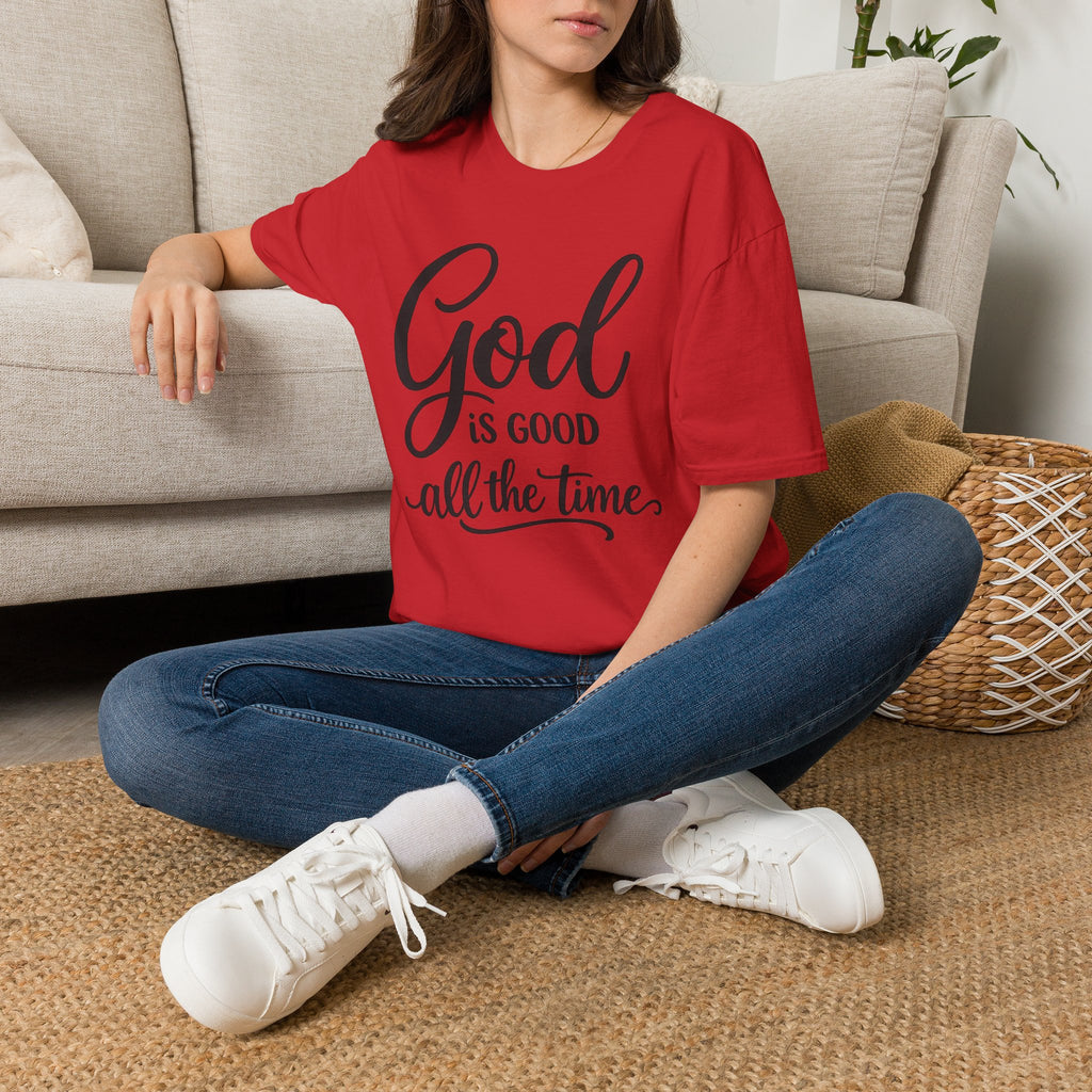 God Is Good All The Time T-Shirt — Inspirational Christian Faith Tee