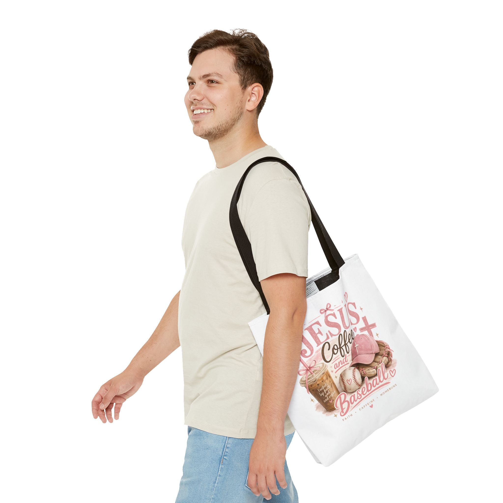 Tote Bag Jesus, Iced coffee and baseball