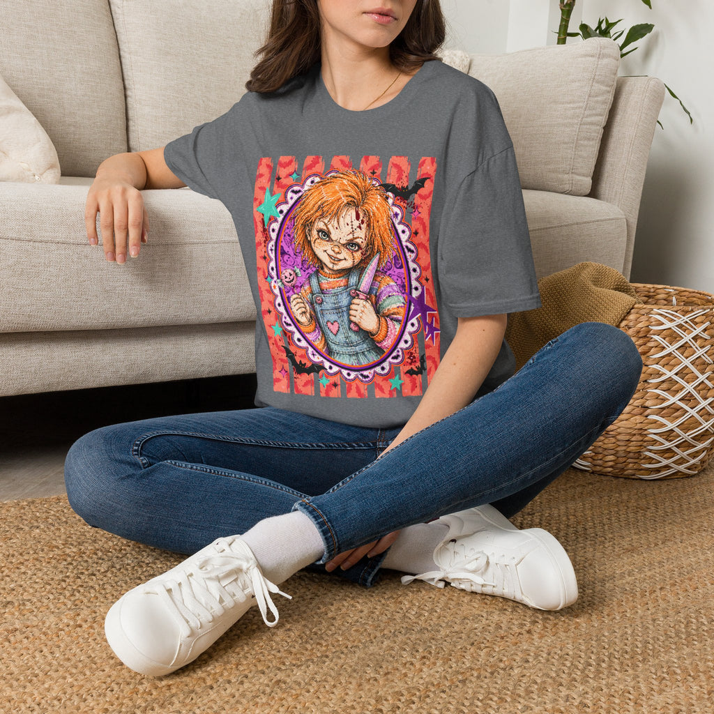 Chucky Doll Graphic T-Shirt — Retro Horror Movie Tee