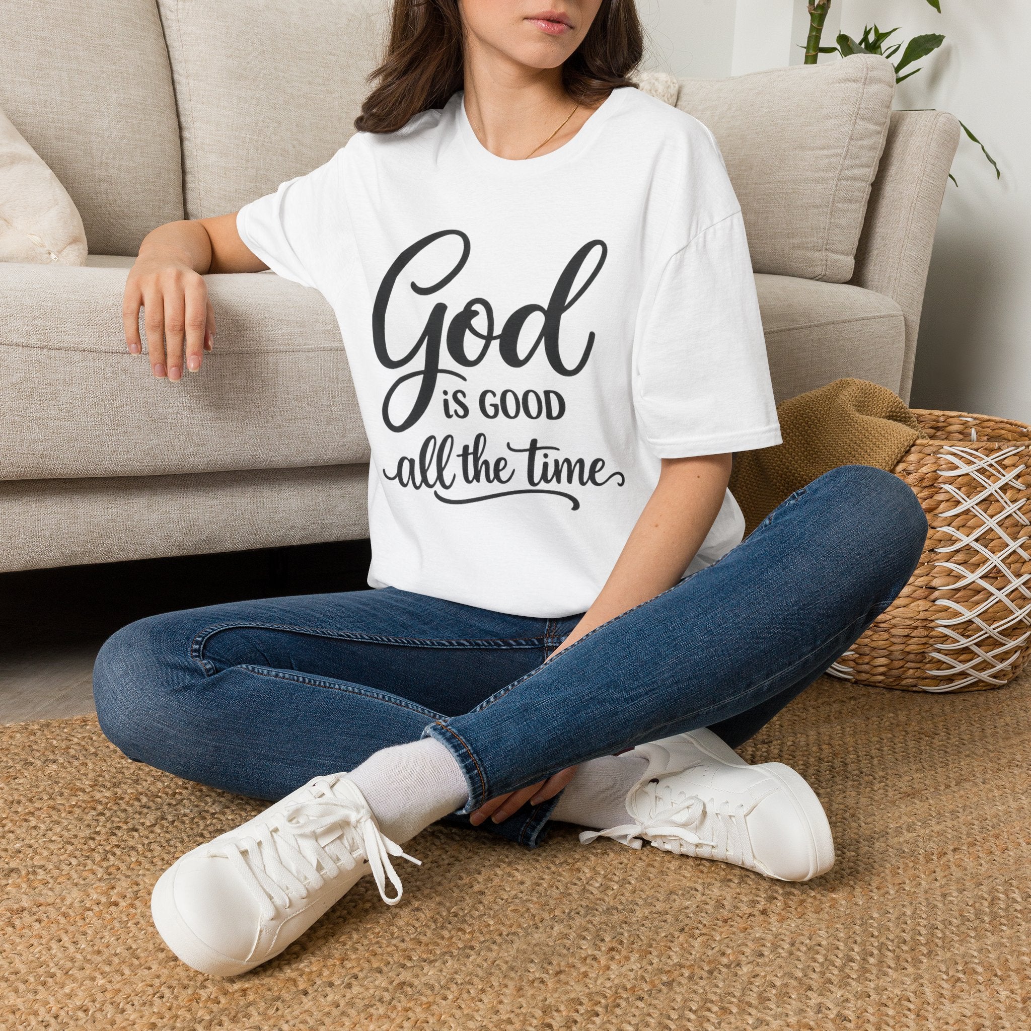 God Is Good All The Time T-Shirt — Inspirational Christian Faith Tee