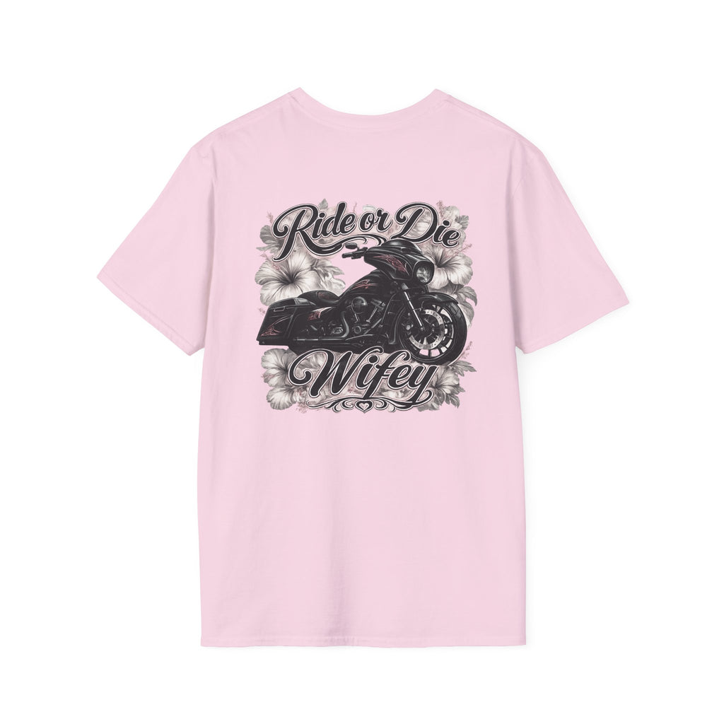 Ride or die wifey motorcycle T-Shirt