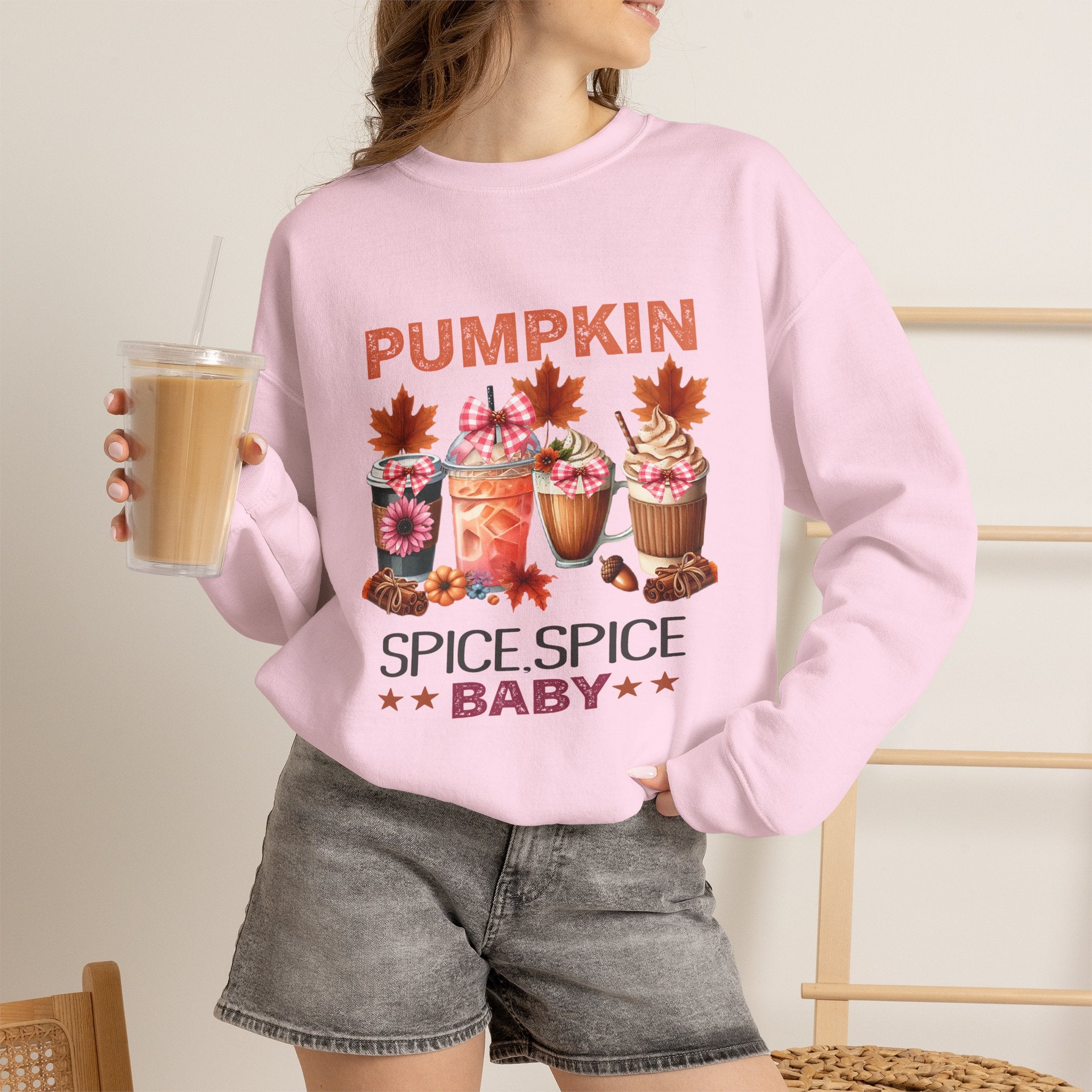 Pumpkin Spice Baby Crewneck Sweatshirt