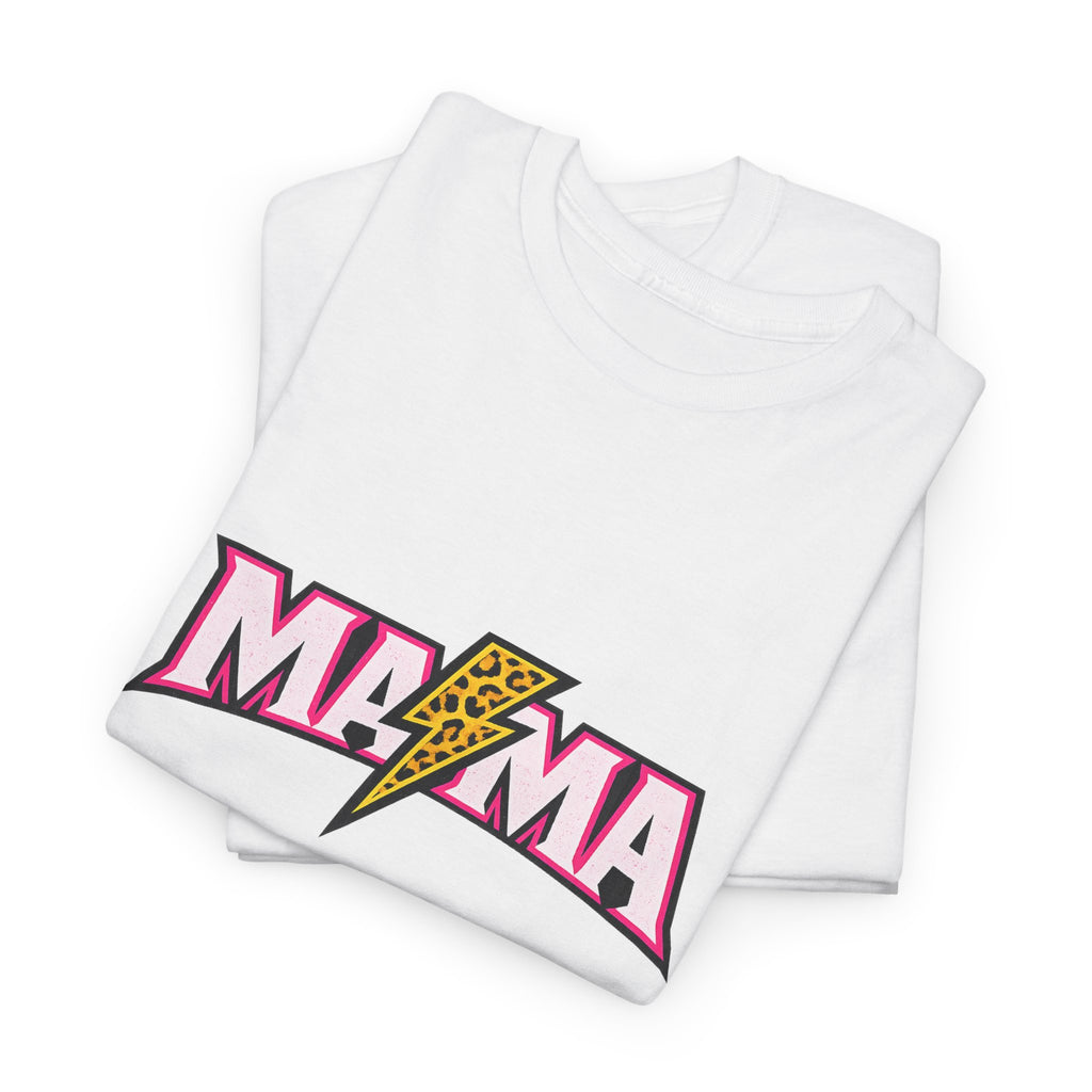 Mama Lightning Bolt Tee – Retro Rock Mom Graphic T-Shirt