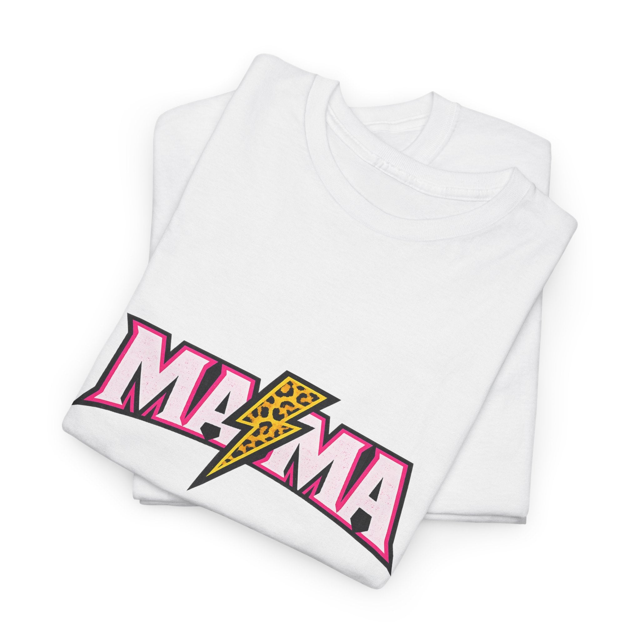 Mama Lightning Bolt Tee – Retro Rock Mom Graphic T-Shirt