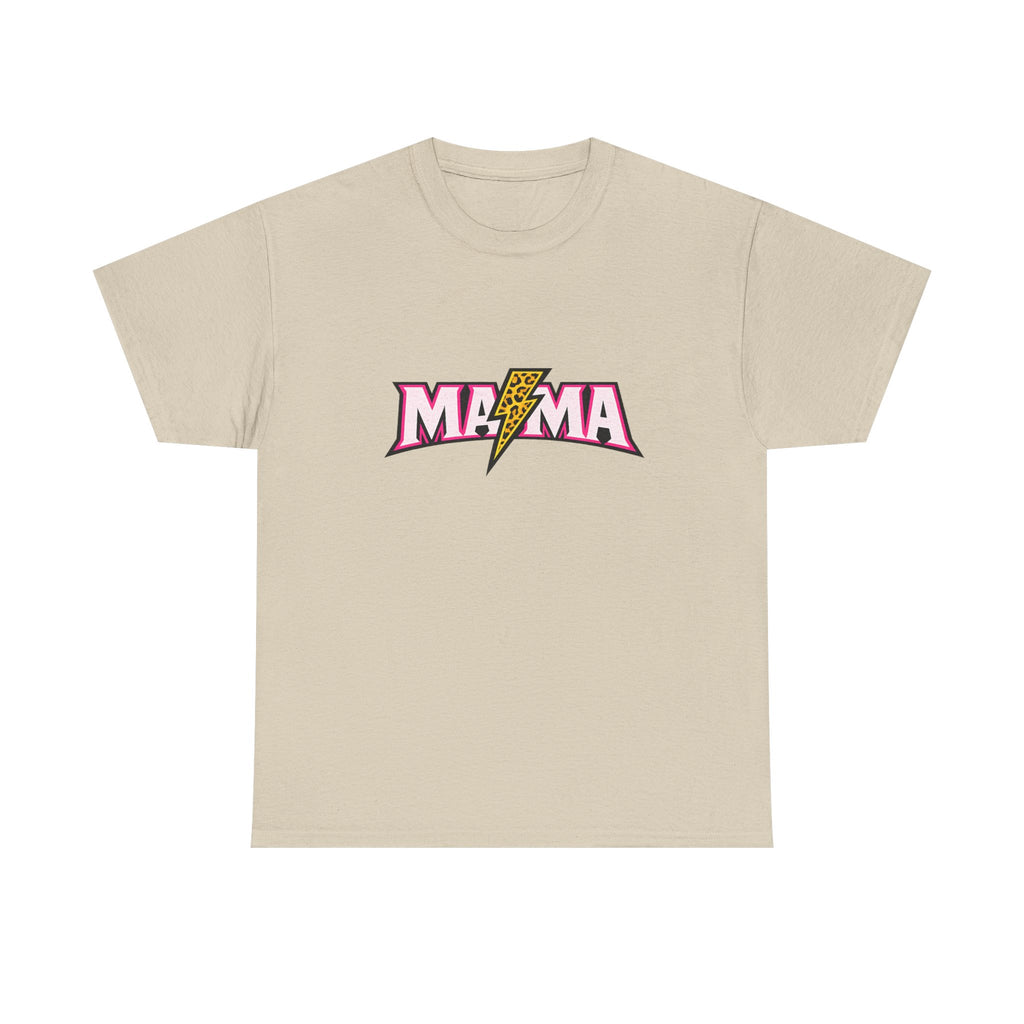 Mama Lightning Bolt Tee – Retro Rock Mom Graphic T-Shirt