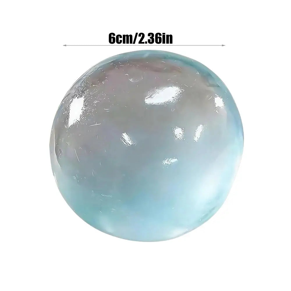 Handmade Coconut Oil Squishy Ball Slow Rising Fidget Stress Ball Clear Jelly Sensory Ball Soft Stress Relief Toy for Adults